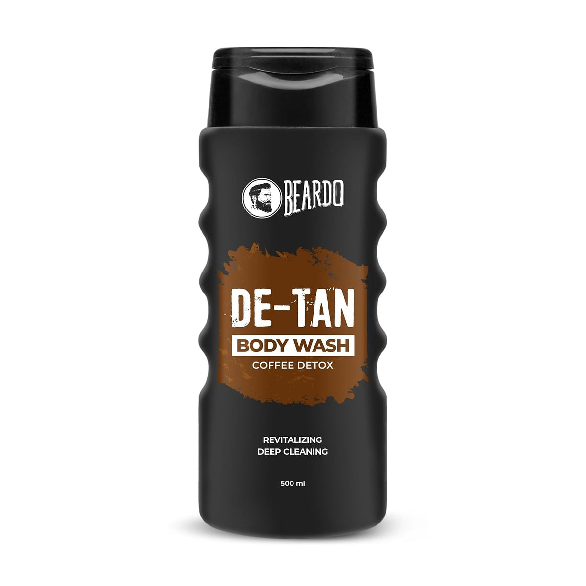 Beardo De-Tan Body Wash for Men, 500ml | Tan Removal and Caffeine Body Wash | Detan With Coffee & Aloe Extracts | For Body & Face | Refreshing Fragrance | Bodywash for Men