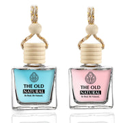 The Old Natural Car Freshener with Essential Oils Fragrance in Glass bottle with Wooden Diffuser Lid | Car Perfume 20ml