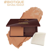 Biotique Acne Prone Natural Makeup Diva Satin Smooth 3-in-1 Compact Makeup, Almond Glow, 9g, Brown