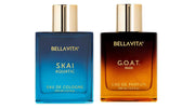 Bella Vita Luxury Skai Aquatic Unisex Eau De Cologne G.O.A.T Man Liquid Eau De Parfum With Bergamot Patchouli & Vetiverpremium Long Lasting Spicy & Woody Fragrance For Men 100 Ml,Blue