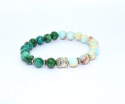 RUDRADIVINE Rudraksh Natural Stones/Yoga Good Luck Buddha Beads Bracelet. Valentine Gifts for Him & Her