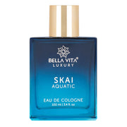 Bella Vita Luxury Bella Vita Organic Skai Unisex Liquid EDC & Glam EDP Perfume Combo, Pack Of 2 Premium Long Lasting Fragrance Scents, 100ml Each - Musk, Wood, Spicy, Jasmine