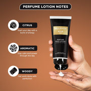 Bella Vita Luxury KLUB Man Body Perfume Lotion for Nourishing, Hydrating, Soft, Supple, Healthy Skin with Argan Oil and Shea Butter 200 ml