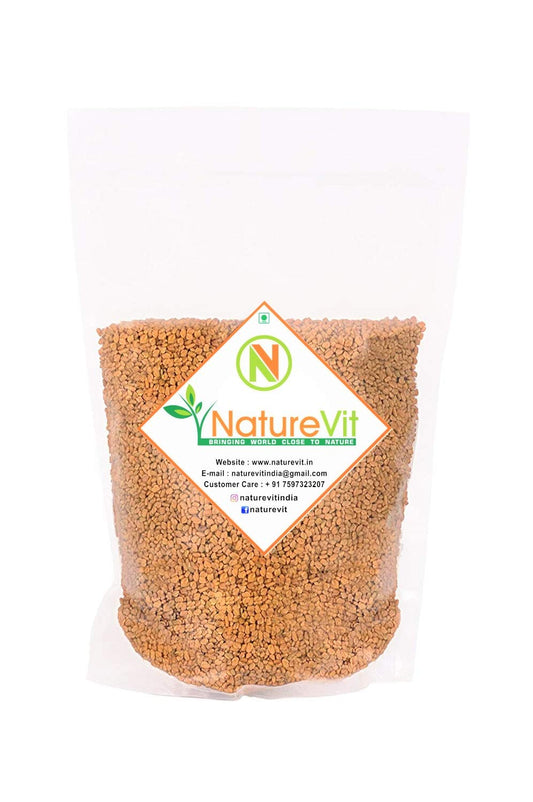 NatureVit Yellow Fenugreek Seeds 1 Kg | Pure Methi Dana | Rich in Fiber & Iron | Ideal for Cooking, Pickles, Sprouting & Ayurveda