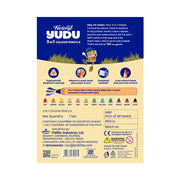 Fevicryl YUDU 3-in-1 Colour Pencils | 12 Shades | Colour Pencil, Crayon & Water Colour in 1 | Easily Washable, Non-Toxic & Safe for Kids 6-12yrs | Ideal Gift for Kids