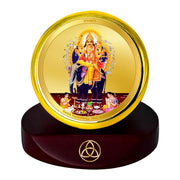 DIVINITI Vishwakarma Ji God Idol Photo Frame for Car Dashboard, Table Décor, office | MCF 1C Gold Photo Frames and 24K Gold Plated Foil| Religious photo frame idol for Pooja, Gifts Items (5.5X5.0CM)