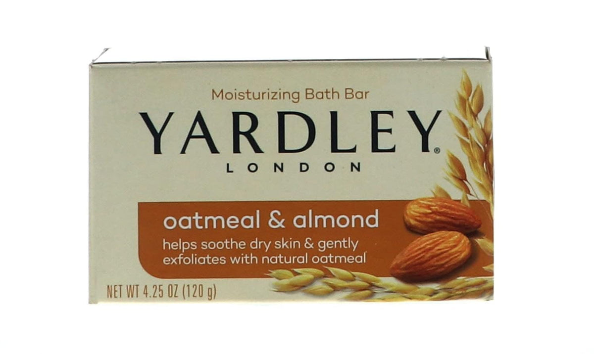Yardley of London Naturally Moisturizing Bar Soap Oatmeal & Almond 4 /pack