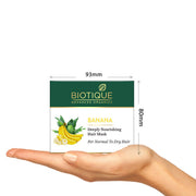 Biotique Banana Deeply Nourishing Hair Mask| Enriched with Natural Banana Extracts | Helps Strengthen, Hydrate & Smooth Normal to Dry Hair | Reduces Frizz, Breakage & Dryness | 175g (Pack of 1)