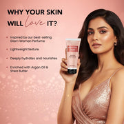 Bella Vita Luxury Glam Woman Perfume Body Lotion for Nourishing, Hydrating, Soft, Supple,Healthy Skin with Argan Oil and Shea Butter 200 Ml
