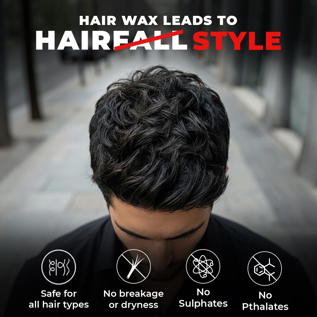 Beardo Hair Clay Wax for Men, 100 gm | Hair Clay for men | Styling Wax | Volumizing | Strong Hold | Restylable |Matte Finish | Easy to Wash Off | Texture Clay for Men