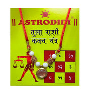 ASTRODIDI Brass Libra Zodiac Sign Tula Rashi Kavach Pendant Locket for Men and Women (Multicolour)