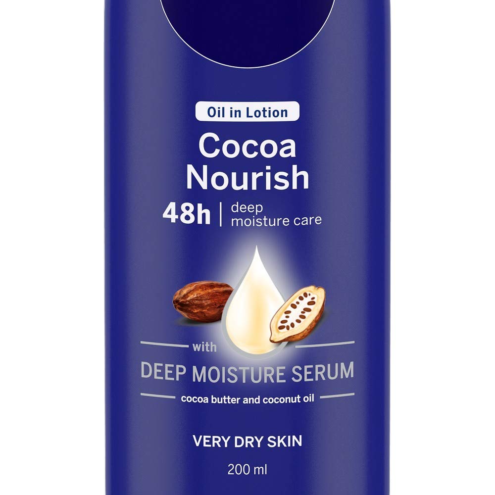 Nivea Cocoa Nourish Oil In Lotion, Pack of 3 (200ml, Dry Skin)