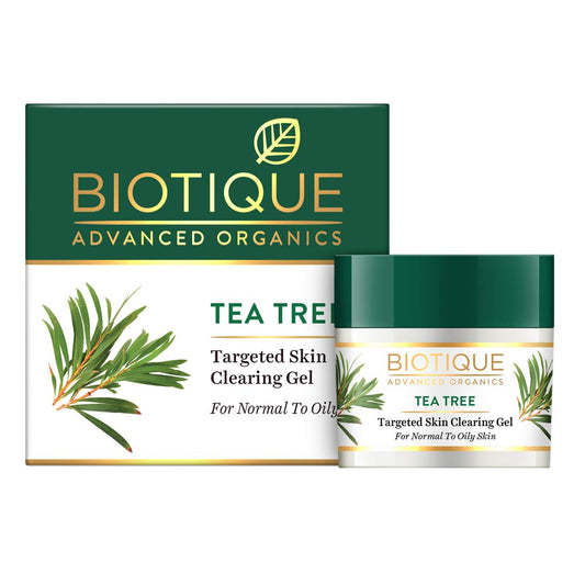 Biotique Tea Tree Targeted Skin Clearing Gel for Normal to Oily Skin, 15g