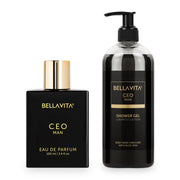 Bella Vita Luxury | Long Lasting CEO Man EDP 100ml Premium Perfume for Men & Shower Gel 500ml for Deep Cleansing, Hydrating and Softer Skin with Aloe Vera