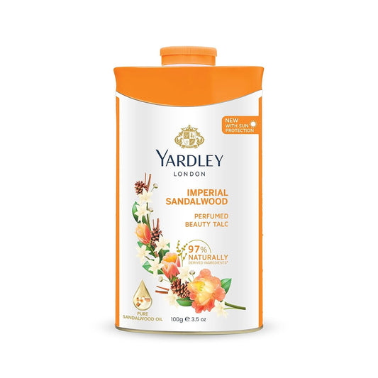Yardley London Imperial Sandalwood Talc for Women, 100g