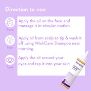 WishCare® Pure Cold Pressed Natural Unrefined Jojoba Oil - Moisturizer for Skin, Hair and Nails - 100 Ml