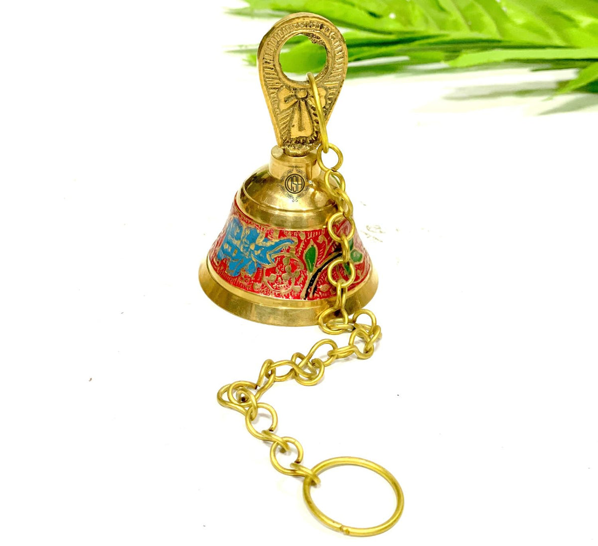 DSH Pure Brass Hanging Bell for Decorative Pooja Room,Temple & Door Bell Brass Mandir Bell