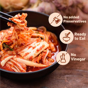 Urban Platter Korean Style Kimchi Fermented Nappa Cabbage, 350g [Raw,Powered by Bombucha]