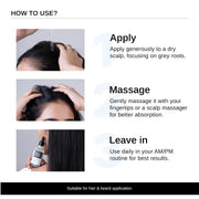 Bare Anatomy Advanced Anti-Grey Serum | Reduces Hair Greying | Silverfree Peptide + Biotin + Rosemary | Fast Absorbing, Odorless, Non-Sticky | Clinically proven formula For Men & Women | 50ml (Pack of 3)