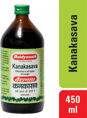 Baidyanath Asli Ayurved Kanakasava Syrup – 450 ml | Ayurvedic Remedy for All Types of Cough