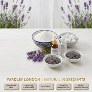 Yardley London English Lavender Perfumed Beauty Talc 400g | Long Lasting Floral Fragrance | Smooth & Silky Talcum Powder | Keeps Skin Fresh, Dry & Comfortable | Daily Body Powder for Men & Women