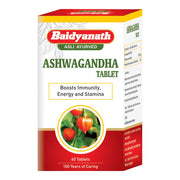 Baidyanath Asli Ayurved Ashwagandha 60 Tablets (Pack Of 2)| Rejuvenates Mind & Body | Improves Strength & Energy | Immunity Booster | Rich in Antioxidants