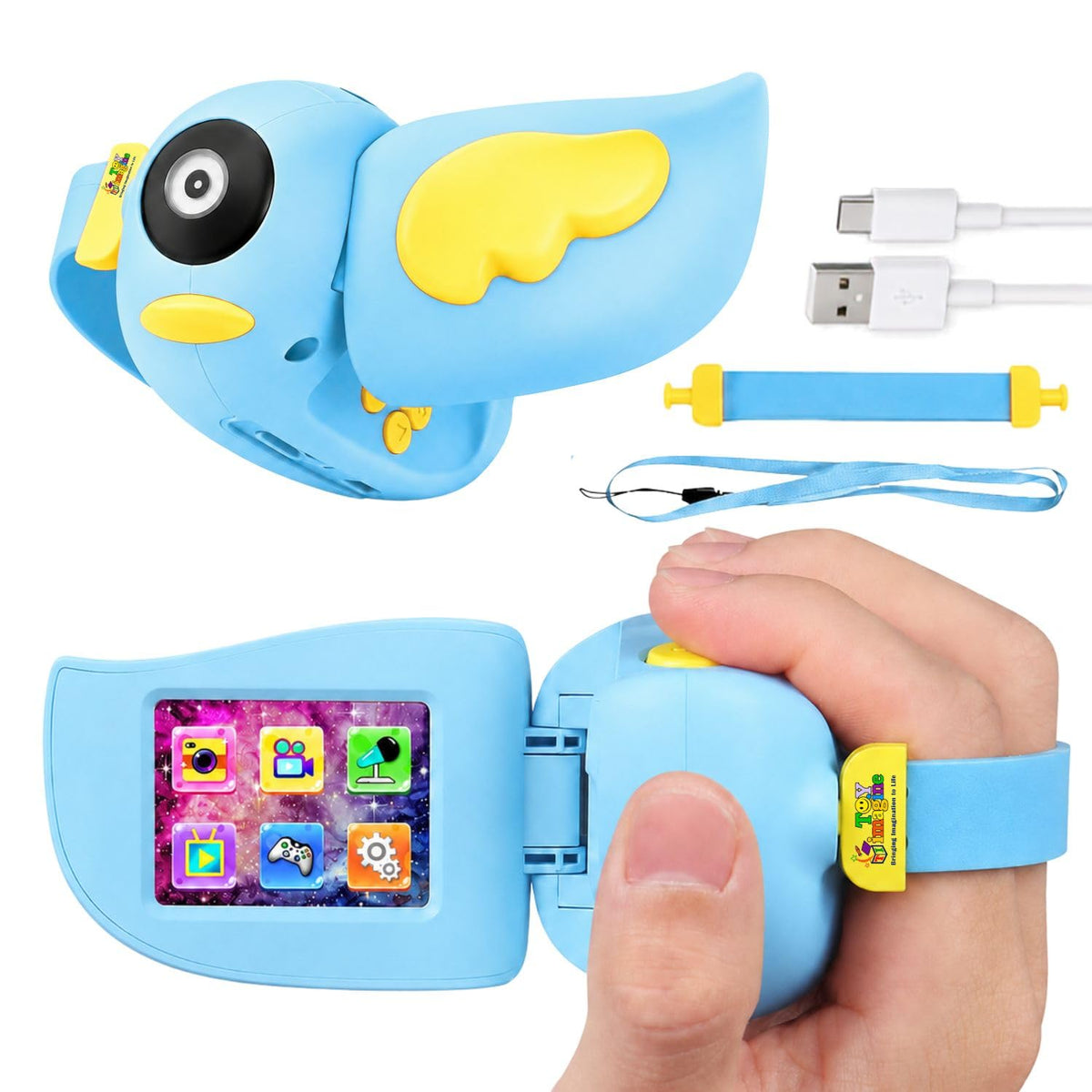Toy Imagine Kids Digital Camera 1080P with 2-Inch Screen & Games