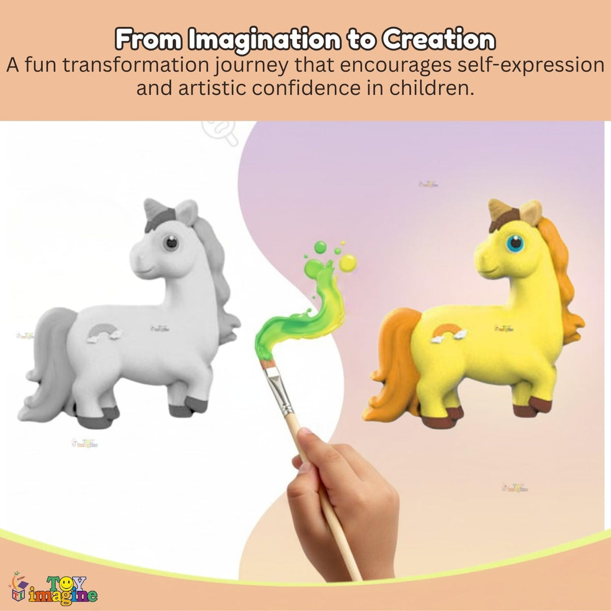 Toy Imagine DIY Unicorn Mould & Paint Craft Kit for Kids Age 6-12 Years