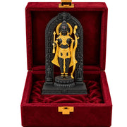 DIVINITI 24K Gold-Plated Ram Lalla Idol | Lord Ram Murti with Bow for Home Temple, Pooja Room, Office & Table Decor | Premium Gift Box | 9.5 x 5.5 CM