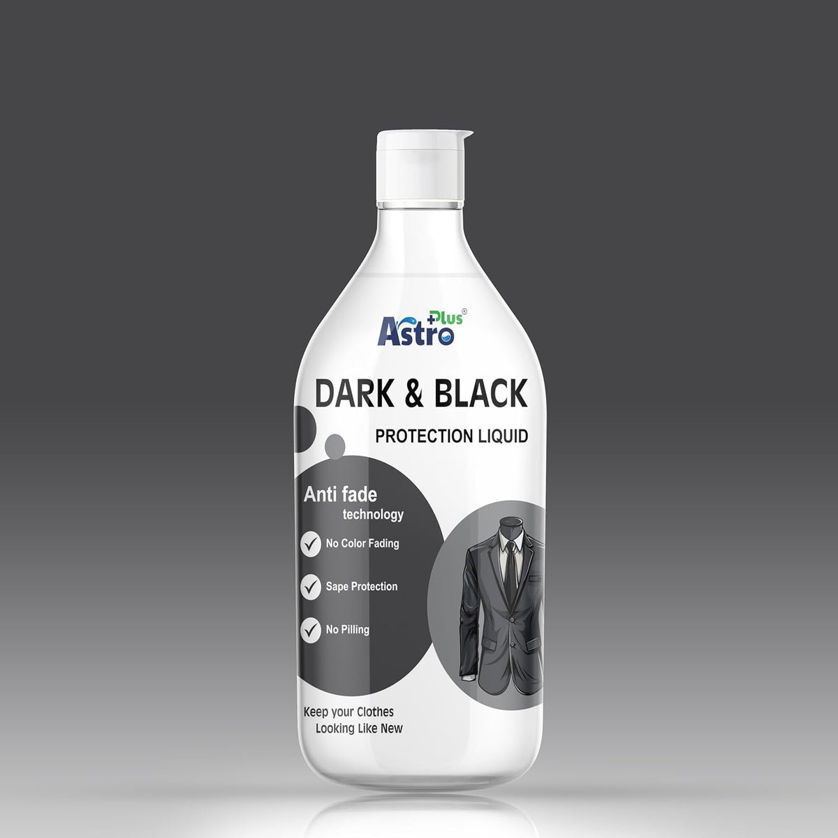 Astro Plus+ Dark & Black Protection Liquid Antifade Technology Classic Liquid Detergent Classic Liquid Detergent (500ml)