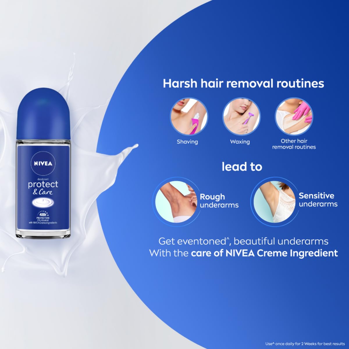 NIVEA Protect & Care Roll On Fresh, Unisex (50Ml)