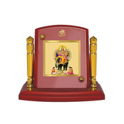 DIVINITI 24K Gold Plated Religious Car Dashboard Frame | Premium God Idol Frame for Car, Home Mandir & Office Table | Spiritual Gift, Decorative Showpiece | Vishwakarma