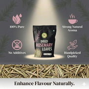 NatureVit Dried Rosemary Leaves 100g | 100% Natural, Pure & Aromatic Herb | For Cooking, Hair Growth, Tea & DIY Skincare | Suitable for Rosemary water and Rosemarry Oil preparation