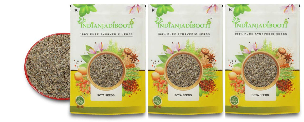 IndianJadiBooti Soya Seeds Anthem Graveolens, 3 Packs of 900 Grams
