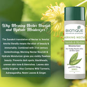 Biotique Morning Nectar Flawless Skin Moisturizer Cream | Prevents Dark Spots, Blackheads And Blemishes | Visibly Flawless Skin | Nourishes And Hydrates Skin| All Skin Types | 120Ml (Pack of 3)