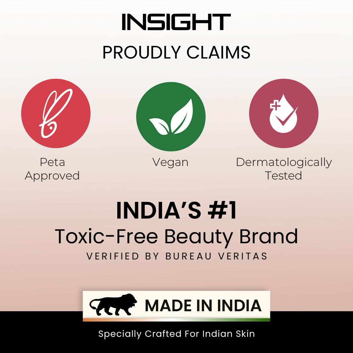 INSIGHT Blend Perfection Foundation - Natural Buff | Natural Radiant Finish | Lightweight & Buildable Coverage | Infused with Cica, Hyaluronic Acid & Vitamin E | Suitable for All Skin Types | 50g