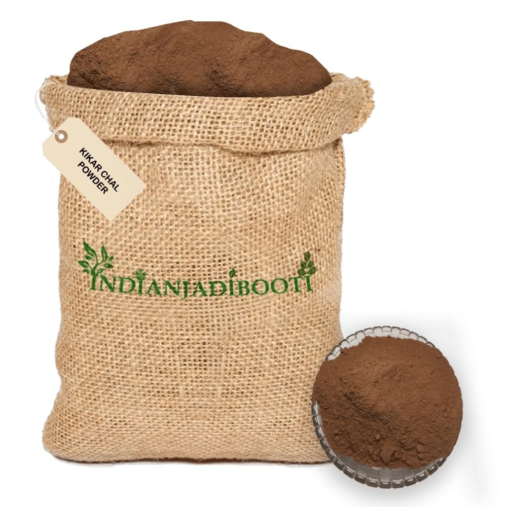 IndianJadiBooti Babool Bark (Powder) - Kikar Chaal - Babul Bark - Babool Chhal - Acacia Tree Bark - Vachellia Nilotica (1kg)