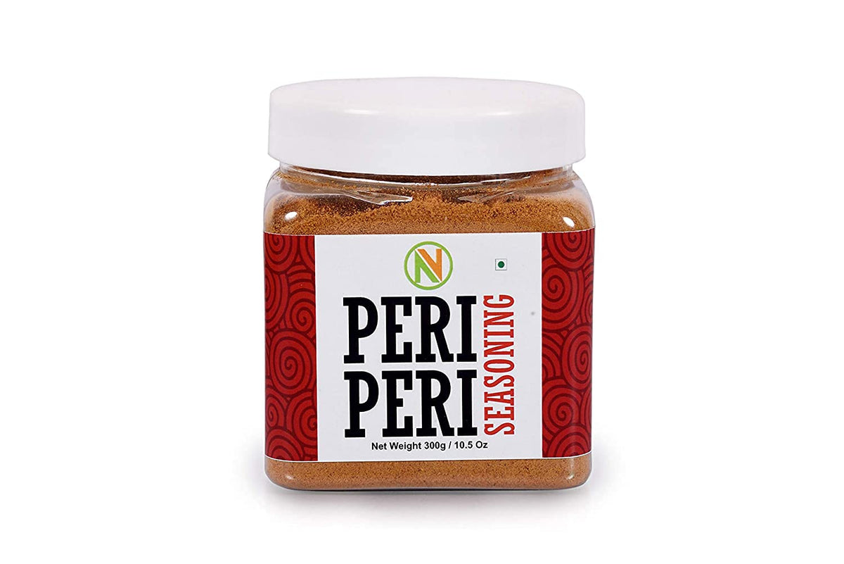 NatureVit Peri Peri Seasoning Masala Powder 300 Gram | Spicy & Tangy Multipurpose Masala | Perfect for Fries, Pasta, Popcorn, Pizza & Snacks