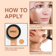INSIGHT Concealer for All Skin Types | Waterproof & Long Lasting | Buildable Coverage | Easy to Blend | Conceals Pigmentation | Face Makeup |Beige - 3.5g