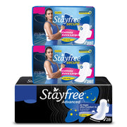 Stayfree Soft Cover XL Sanitary Napkin Combo Pack for Women - Stayfree Advanced All Night 28 & Stayfree Secure Extra Large 20x2 (68 Pads) (Pack of 1)