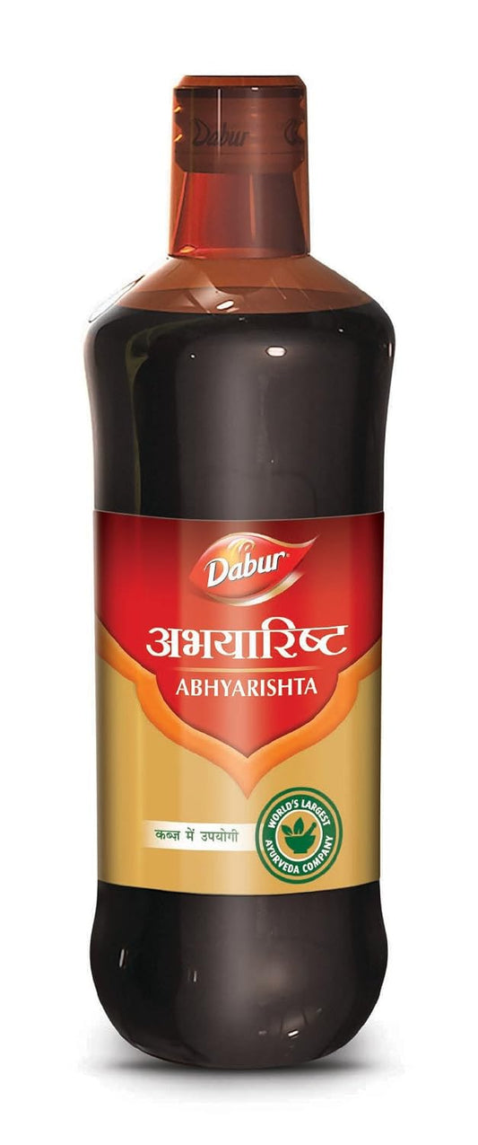 DABUR Abhayarishta Liquid - 450Ml | For Improving Liver Function | Relief From Constipation (packaging may vary)