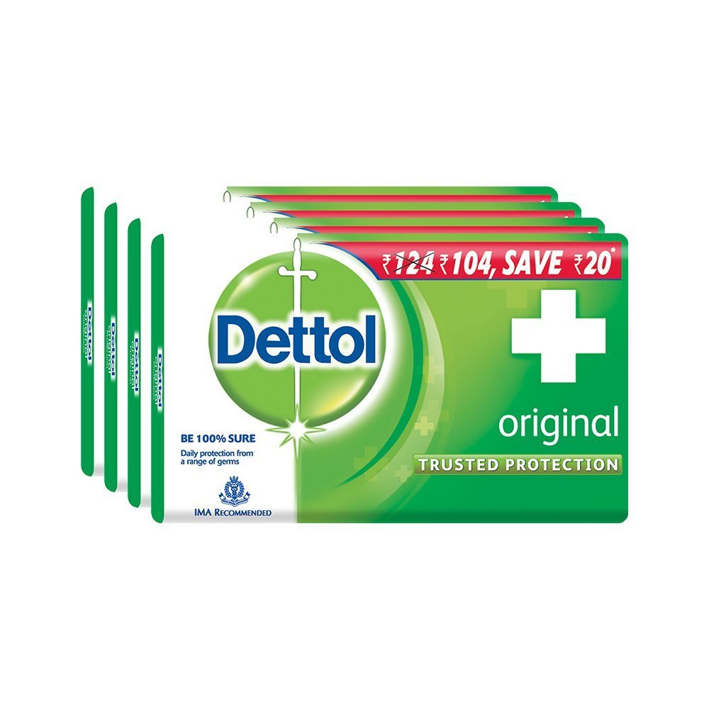 Dettol Original Soap, 75g (Pack of 4)