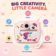 Toy Imagine Instant Print Camera for Kids with Thermal Printer & Dual Lens
