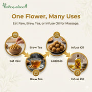 IndianJadiBooti Mahua Flower (Madhuca Longifolia) - Dried Mahwa/Mohwa - Natural Sweetener & Energy Superfood - Sun-Dried & Cleaned - 250gm