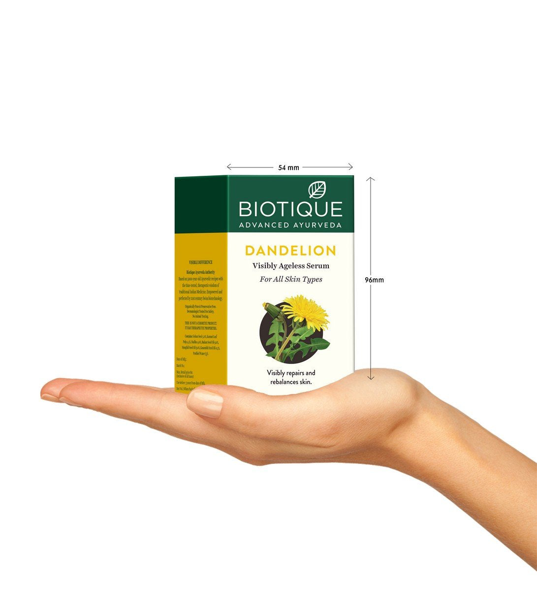 BEARDO Activated Charcoal Peel Off Mask, 100g (100gm) and Biotique Bio Dandelion Visibly Ageless Serum, 40 ml