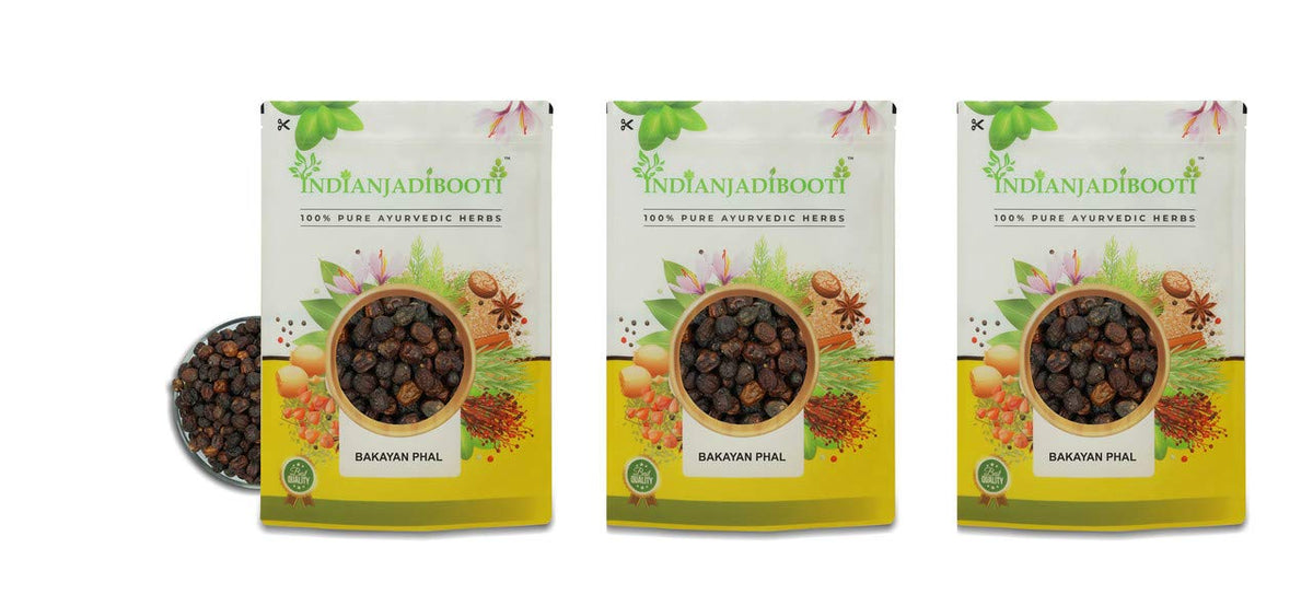 IndianJadiBooti Pure Bakayan Fruit (Mahanimba) | Traditional Botanical for Systemic Cleansing, Topical Compounding & Pitta Balance | 3 Packs of 900 Grams