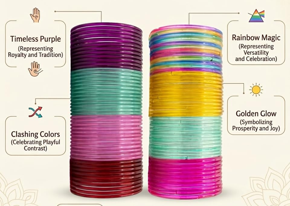 NMII Glass with Plain and Simple Design Glossy Finished Fancy Bangle Set For Women and Girls | Glass Bangles | Stylish Women's Bangles