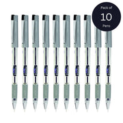Linc 0.55mm Executive SL-500 Gel Pen | Water-Proof Ink & Textured Grip (Black Ink, Pack of 10)