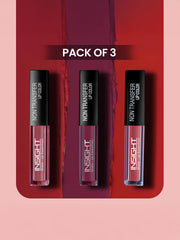 INSIGHT Non Transfer Liquid Lipstick Kit - Reds (Pack of 6) | Waterproof | Matte Finish | Transfer & Smudge Proof | Lightweight | 12 Hr Wear| Highly Pigmented 12 g