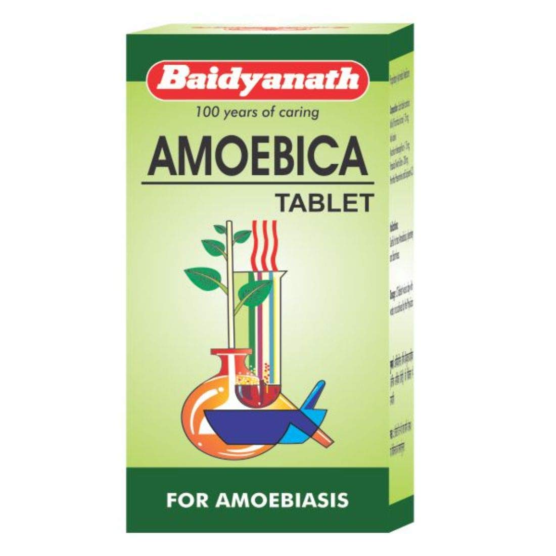 Baidyanath Asli Ayurved Amoebica I Ayurvedic Diarrhea Medicine I 740 g Pack of 1-100 Tab